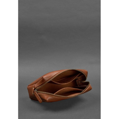 Leather cosmetic bag 3.0 Light brown Crust