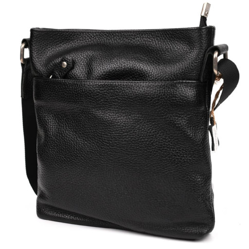 Невелика сумка через плече Limary lim-132-1FA чорна шкіра флотар