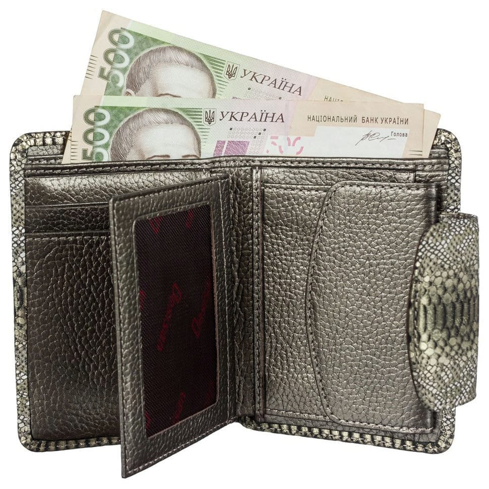 Гаманець жіночий шкіряний Desisan 086-735 золото змія