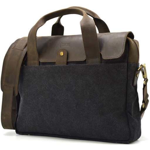 Повсякденна сумка в комбінації шкіри і тканини RGc-1812-4lx від TARWA