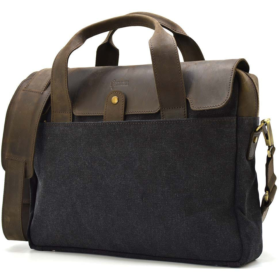 Повсякденна сумка в комбінації шкіри і тканини RGc-1812-4lx від TARWA