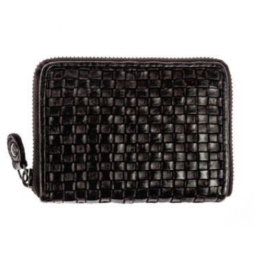 Вінтажний гаманець жіночий Ashwood D80 Black 