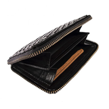 Вінтажний гаманець жіночий Ashwood D80 Black 