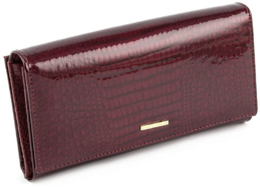 Бордовий жіночий гаманець лаковий Marco Coverna 403-2480-4