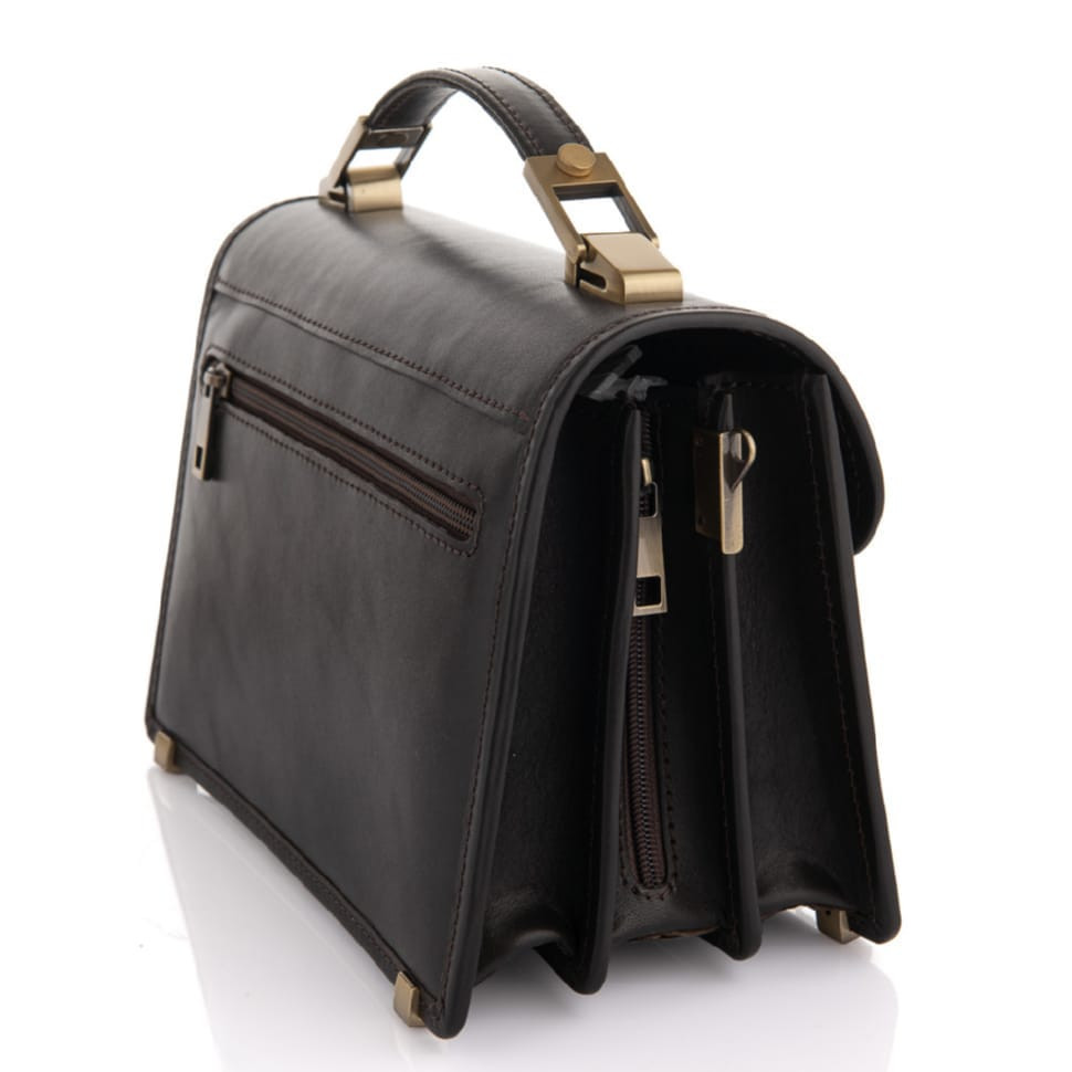 Business leather purse with three compartments Newery N304GC