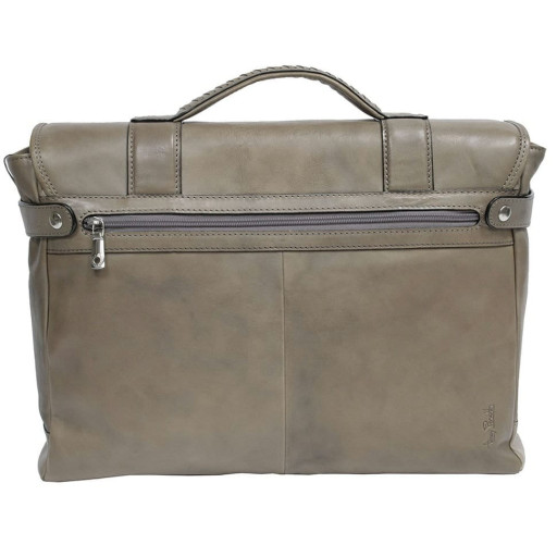 Шкіряний портфель Vintage 9616 grigio сірий