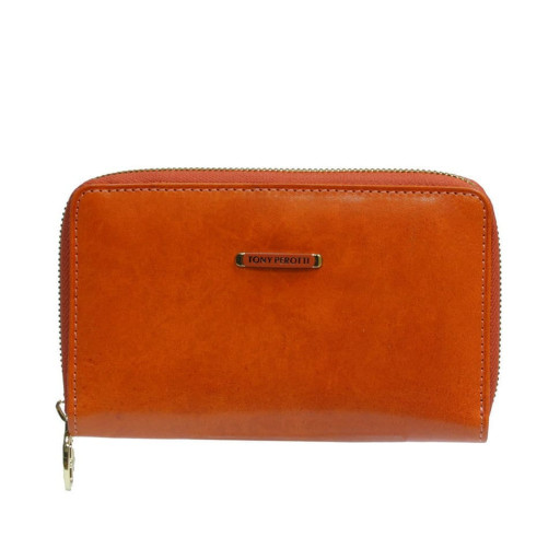 Шкіряне портмоне Topkapi 3441 mandarino мандариновий