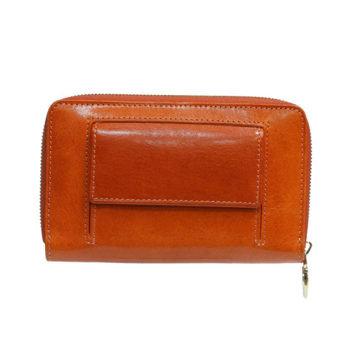 Шкіряне портмоне Topkapi 3441 mandarino мандариновий