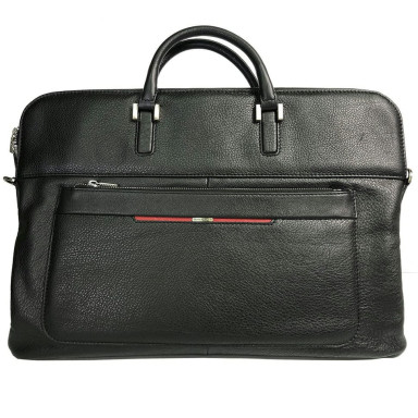 Bag leather folder Inserto 8951 nero black