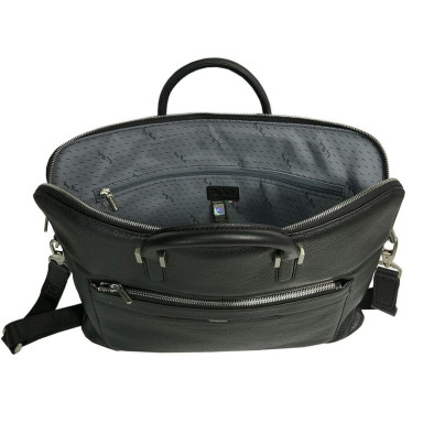 Bag leather folder Inserto 8951 nero black