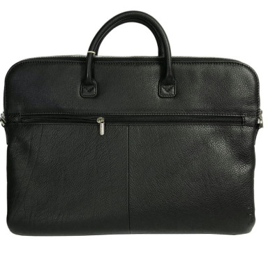 Bag leather folder Inserto 8951 nero black