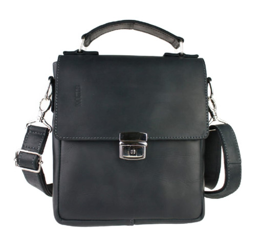 Сумка чоловіча шкіряна барсетка з ручкою SULLIVAN 35498(35) чорна