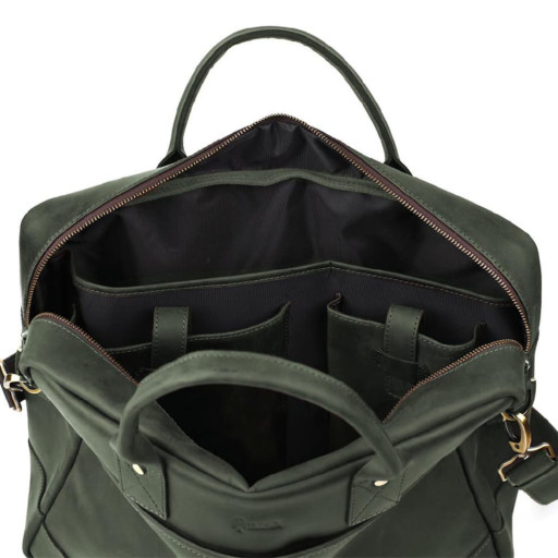 Чоловіча сумка для ноутбука 17 дюймів RE-0458-4lx TARWA зелена