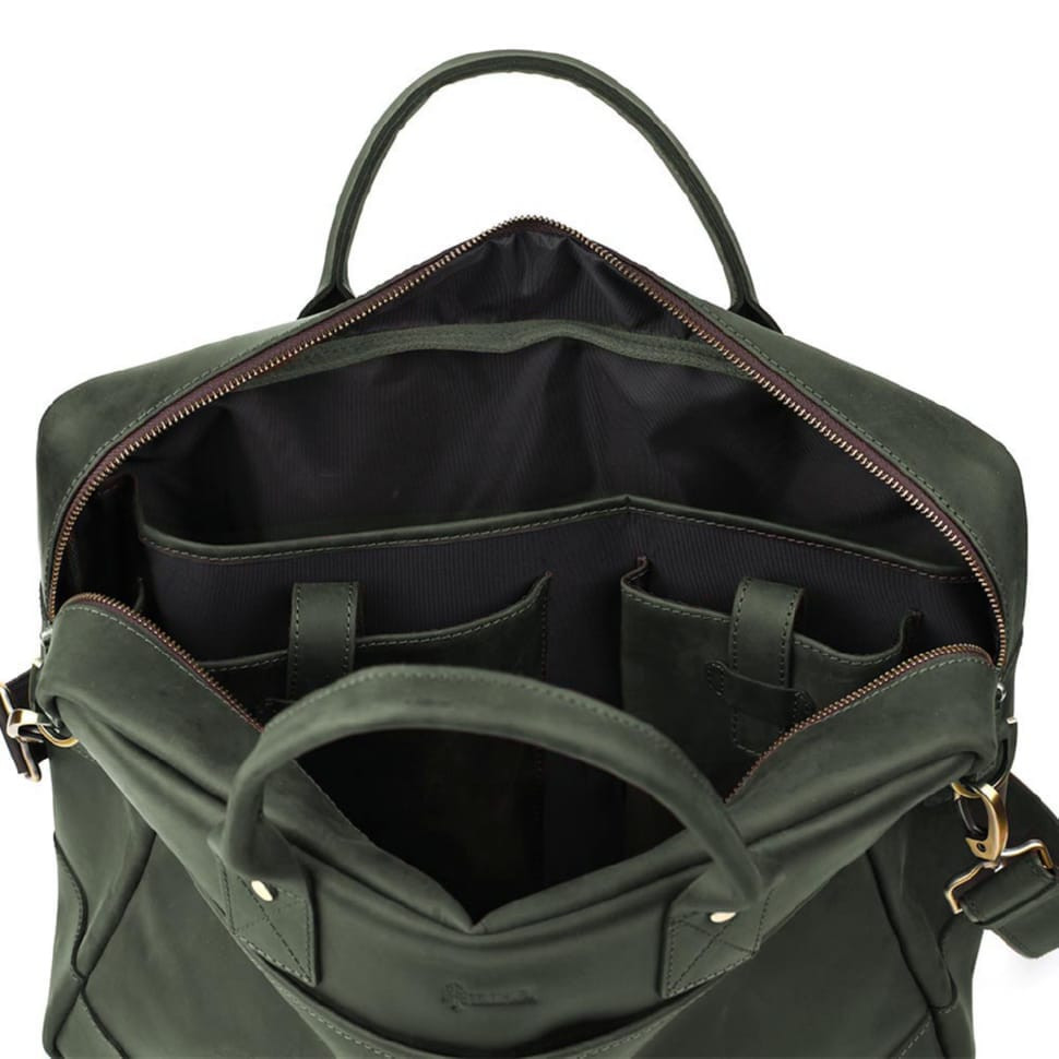 Чоловіча сумка для ноутбука 17 дюймів RE-0458-4lx TARWA зелена