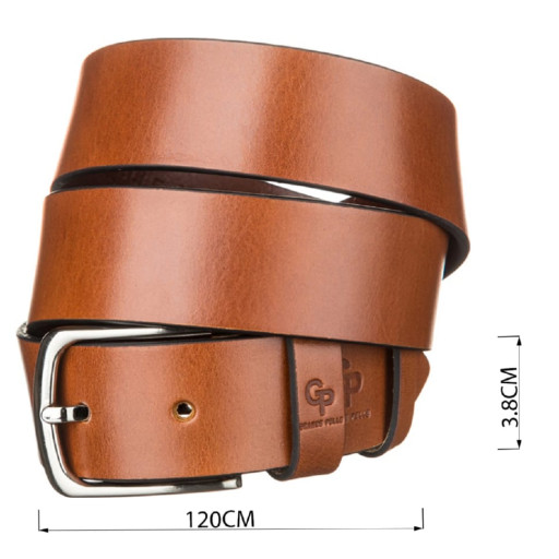 Ремінь чоловічий Grande Pelle 11060 Коричневий