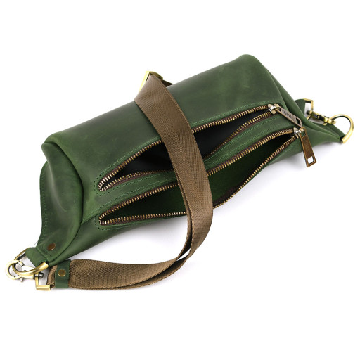 Напоясна сумка бананка в розмірі L TARWA RE-3106-2lx зелена 2 відділення