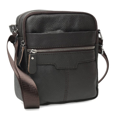 Men's leather bag Borsa Leather K18016a-brown