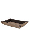Leather valet tray