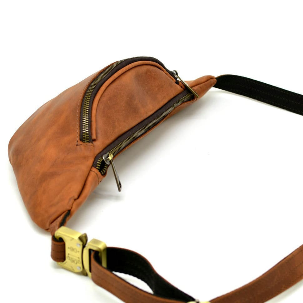 Сумка на пояс RB-3036-4lx з натуральної коричневої шкіри від бренду Tarwa