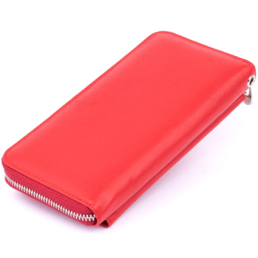 Гаманець з кишенькою на лицьовій стороні жіночий ST Leather 19366 Червоний