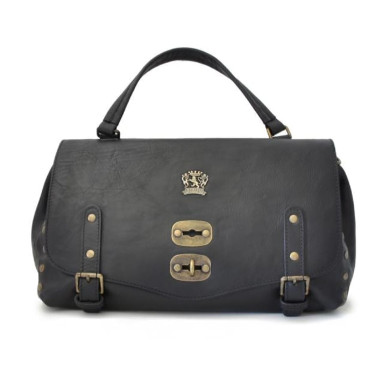 Pratesi BNE162/G - Woman Bag Castell'Azzara in cow leather Bruce Black