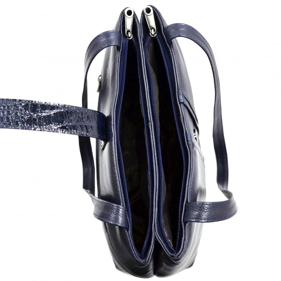 Сумка жіноча шкіряна Desisan 1521-315 синій флотар