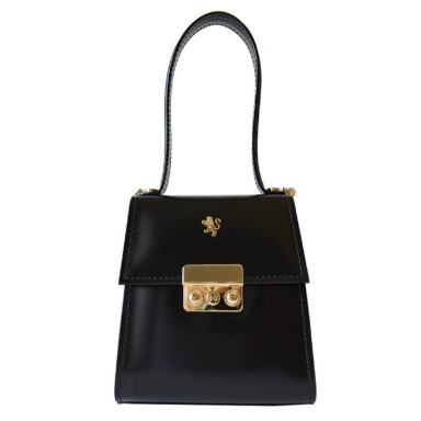 Pratesi RNE299/22 - Artemisia 299/22 Small Lady Bag in cow leather Artemisia Radica Black