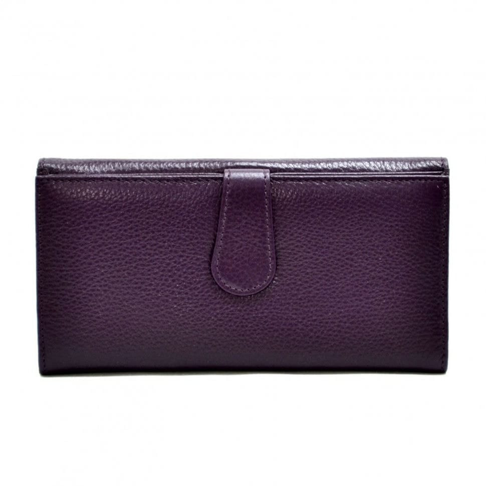 Жіноче портмоне з натуральної шкіри CANPEL 157-95 фіолетовий флотар