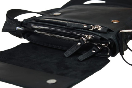 Сумка чоловіча шкіряна на плече SULLIVAN 354129 (35) чорна