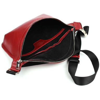 Leather waist bag Grande Pelle 743660 red