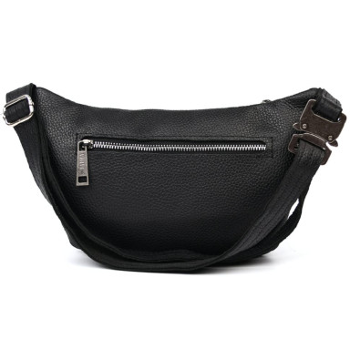 Leather fanny pack waist bag black flotar FA-8145-3md TARWA