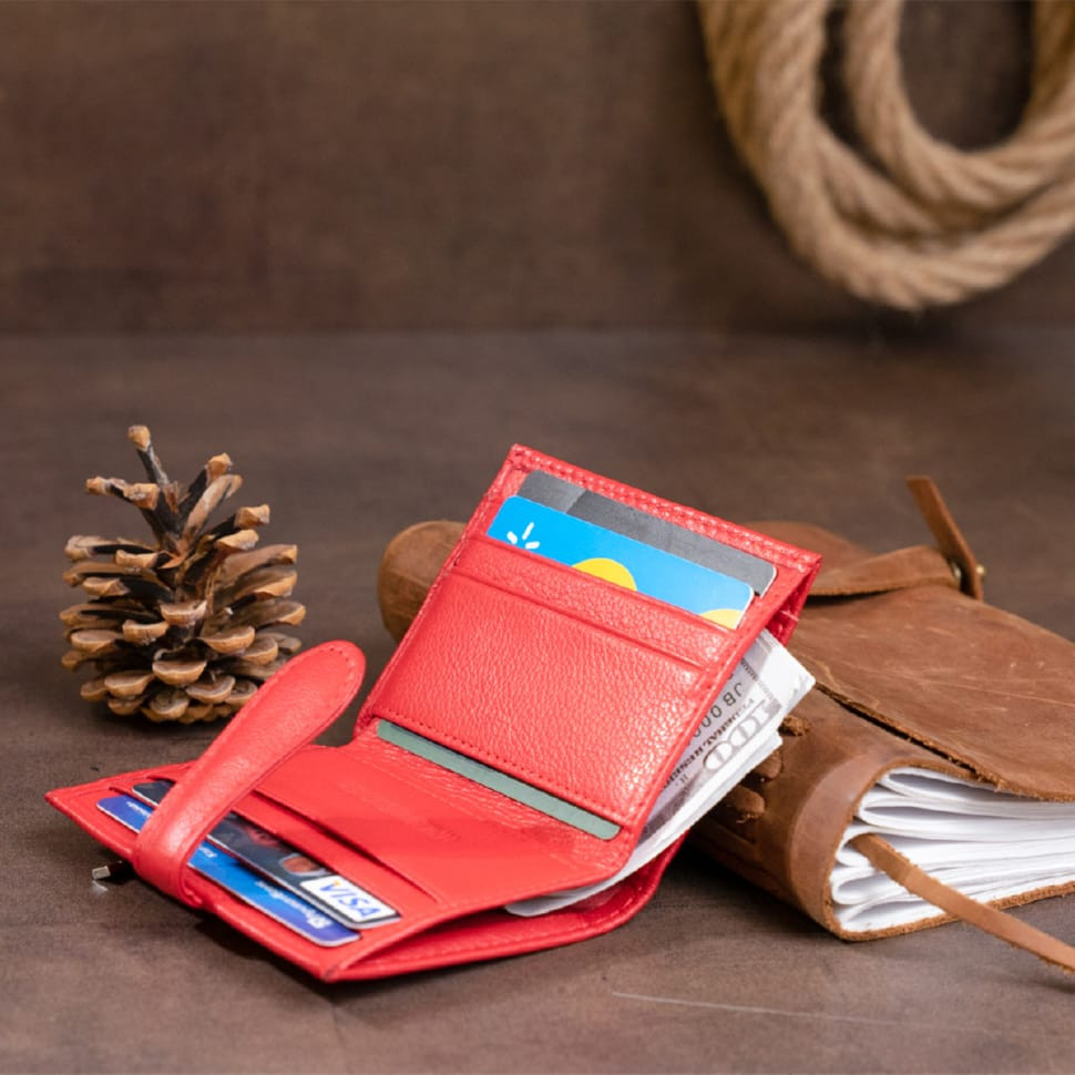 Кошелек-визитница ST Leather 19211 Красный