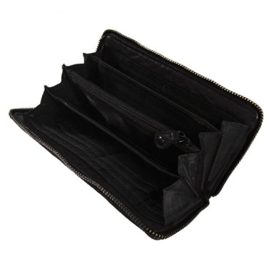 Вінтажний гаманець жіночий Ashwood D81 Black (Чорний)