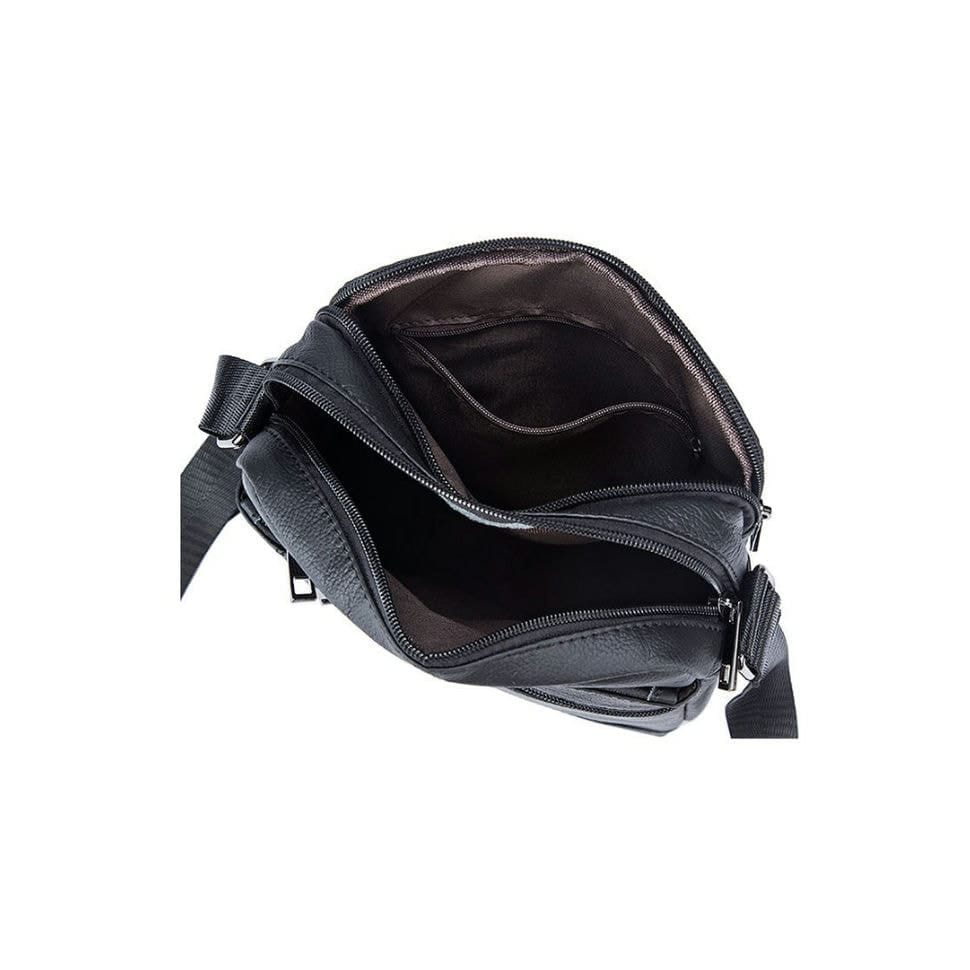 Барсетка м'яка шкіряна BUFFALO BAGS M7604A чорна