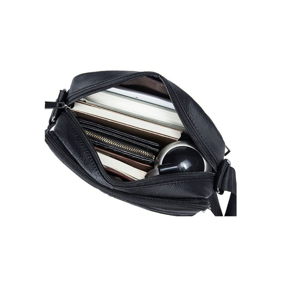 Барсетка м'яка шкіряна BUFFALO BAGS M7604A чорна