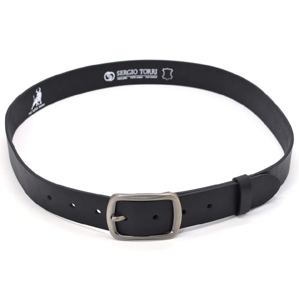 Ремінь зі шкіри буйвола st17044698 чорний 40мм