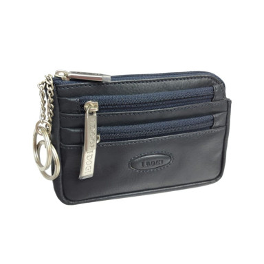 Ключница кожаная Cortina 5016 navy синий