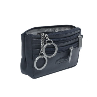 Ключница кожаная Cortina 5016 navy синий