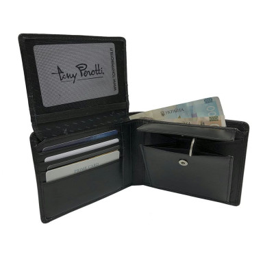 Leather wallet New Rainbow 533 nero black