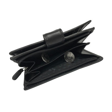 Leather wallet New Rainbow 1654 nero black