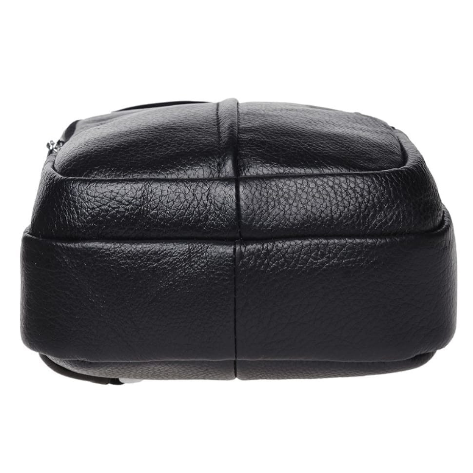 Чоловік шкіряний рюкзак через плече Keizer K1156-black