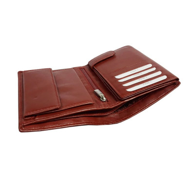 Leather wallet Cortina 5031 rosso red