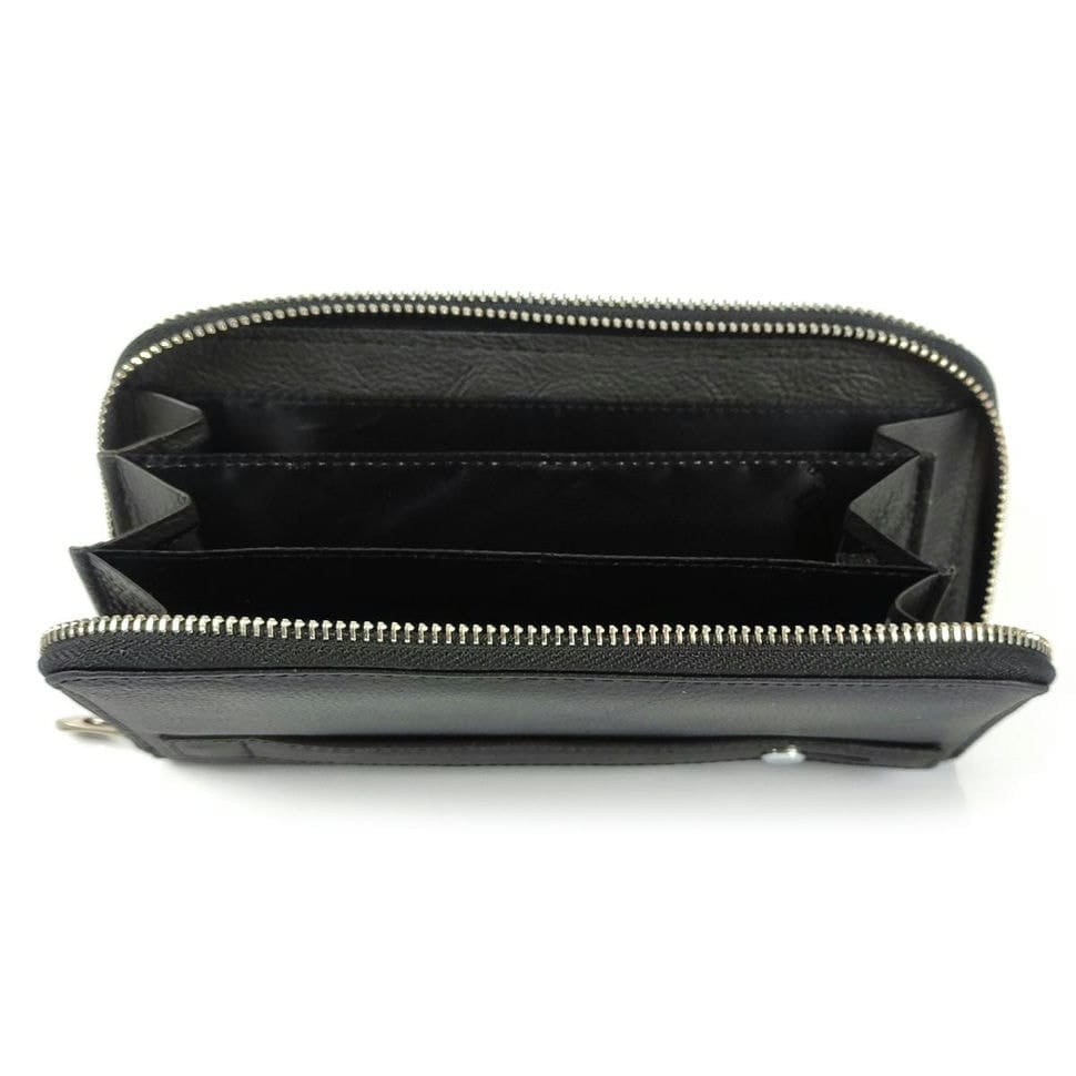 Клатч мужской черный LEATHER ACCESSORIES BST-ST126BA