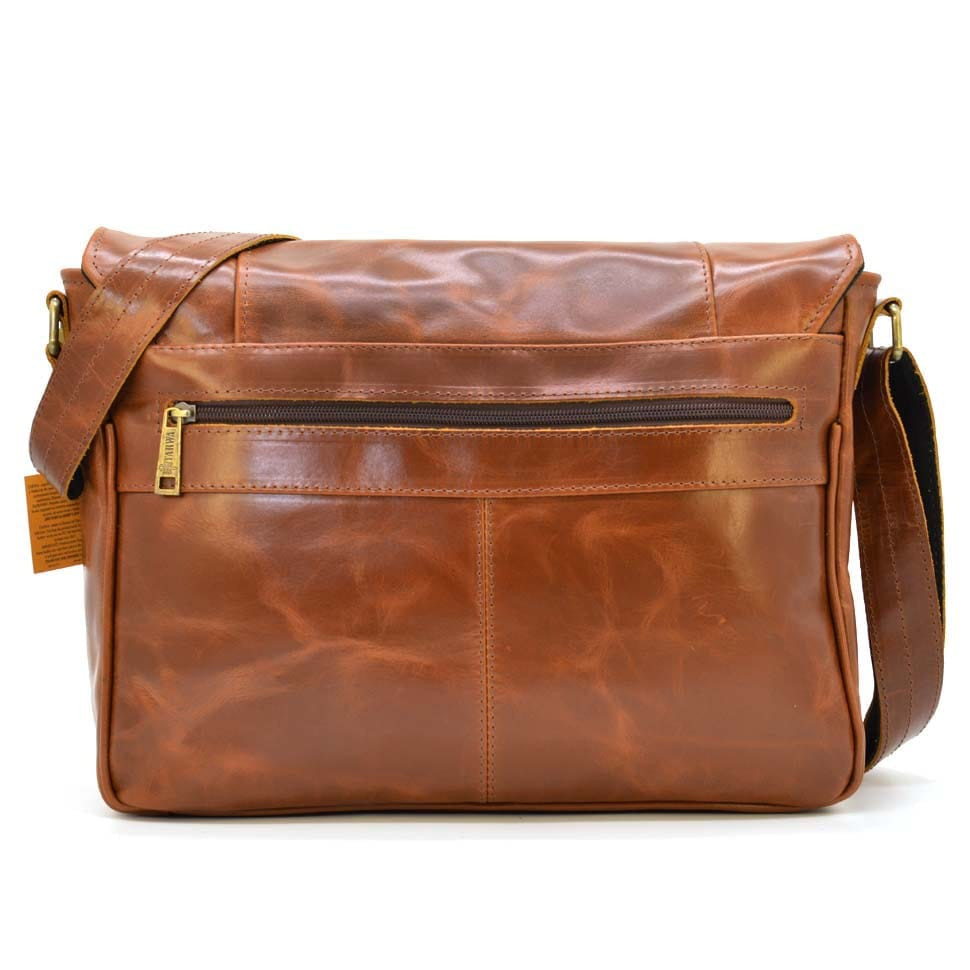 Men's messenger bag made of genuine leather CQ-7338-3md brand TARWA
