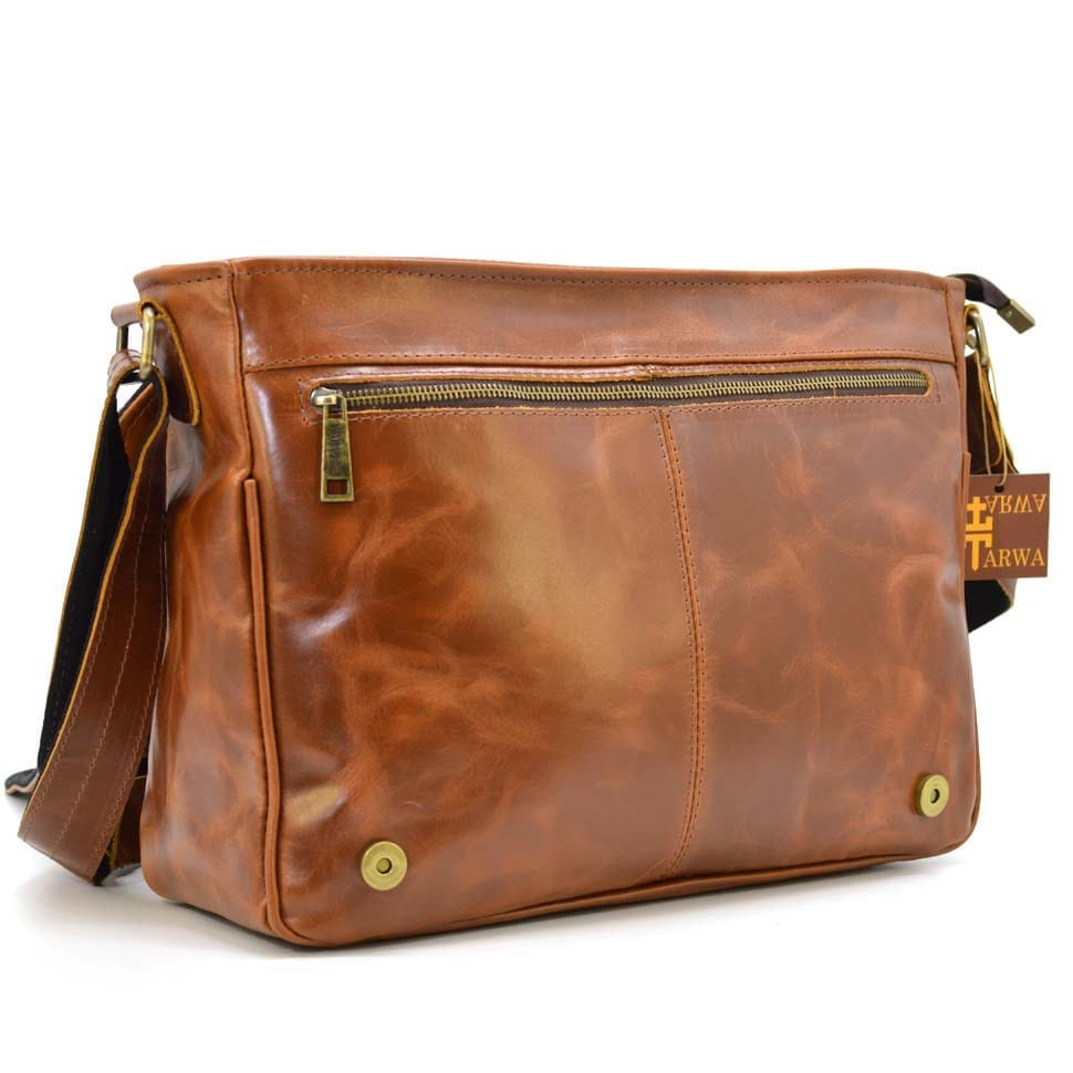 Men's messenger bag made of genuine leather CQ-7338-3md brand TARWA