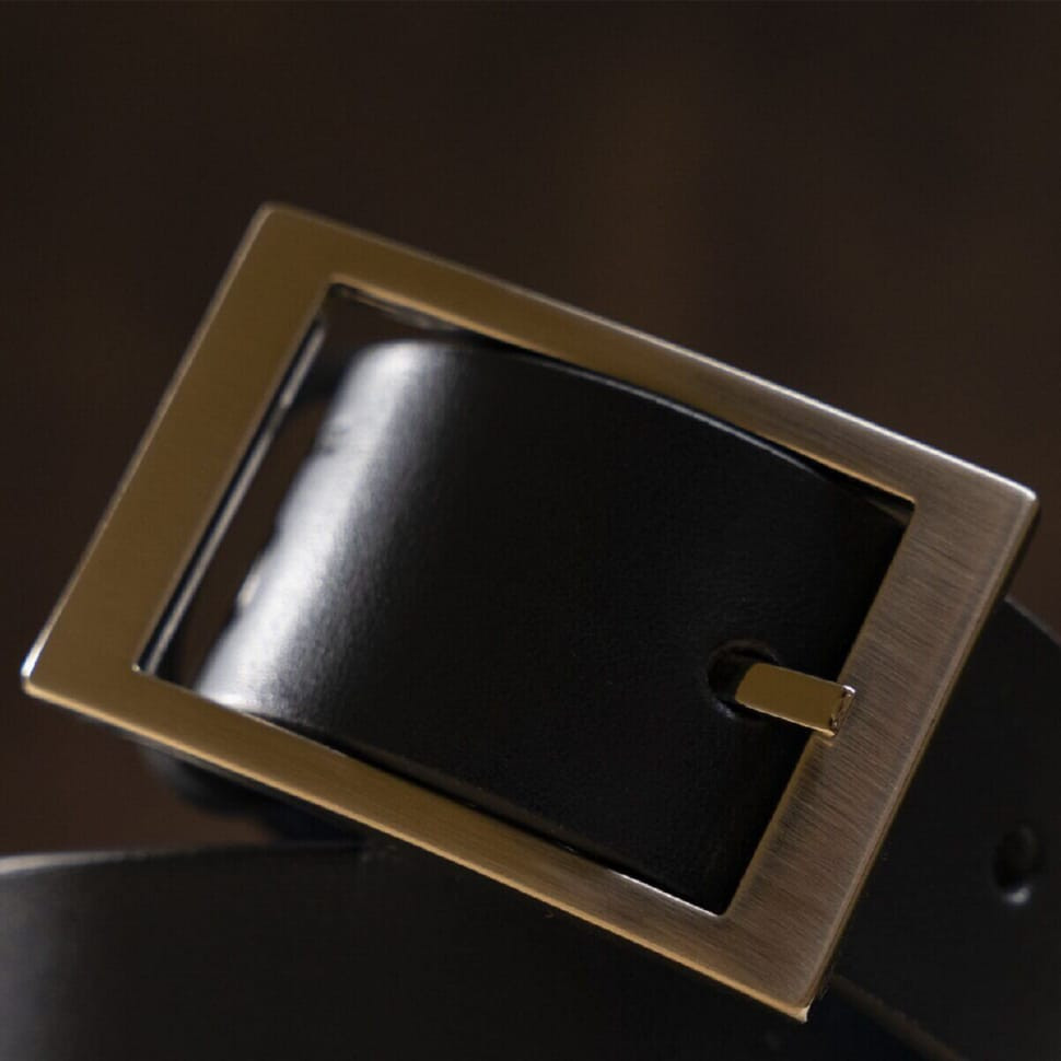 Ремінь чоловічий Grande Pelle 11058 шкіряний Синій