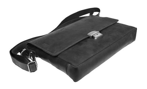 Сумка чоловіча для документів велика шкіряна А4 на клямці з ручкою SULLIVAN 742-18(50) чорна