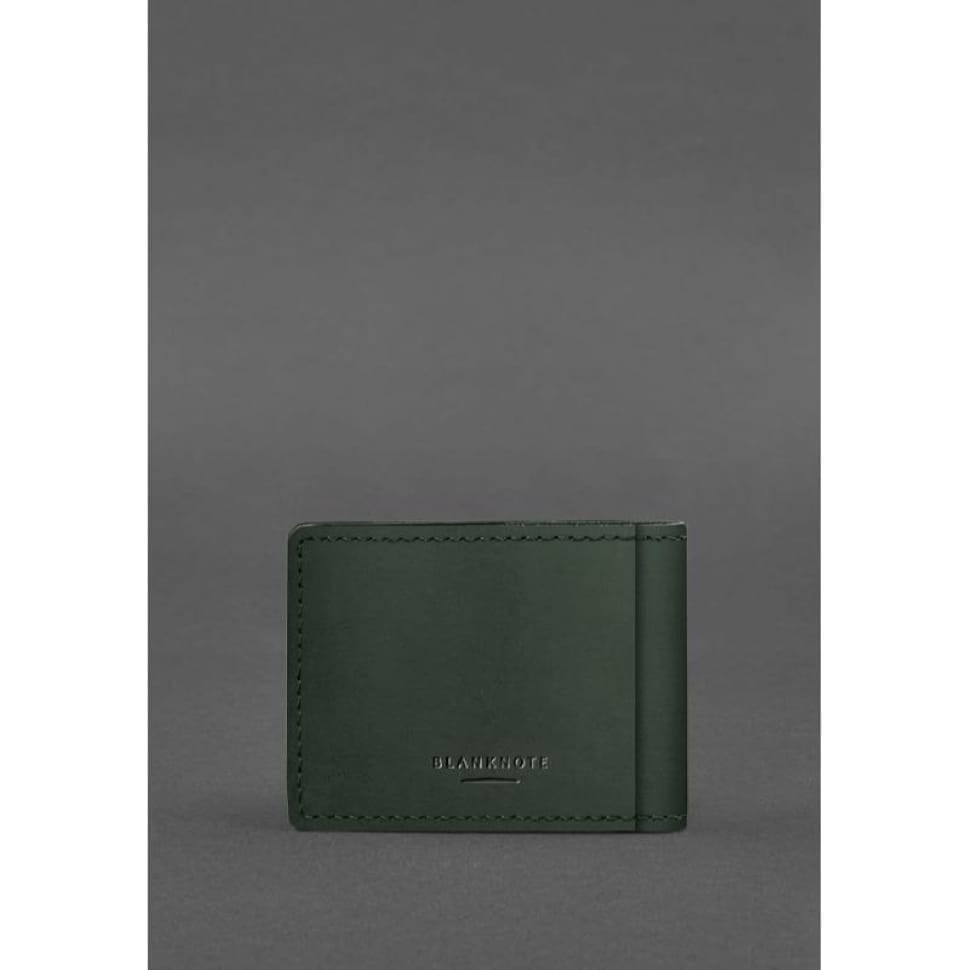 Кожаная обложка на удостоверение Главного управления разведки (ГУР) зеленая Crazy Horse