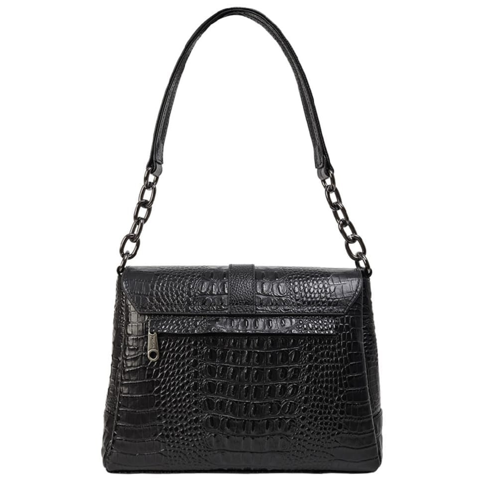Сумка жіноча шкіряна Desisan 4035-1011 чорний кроко