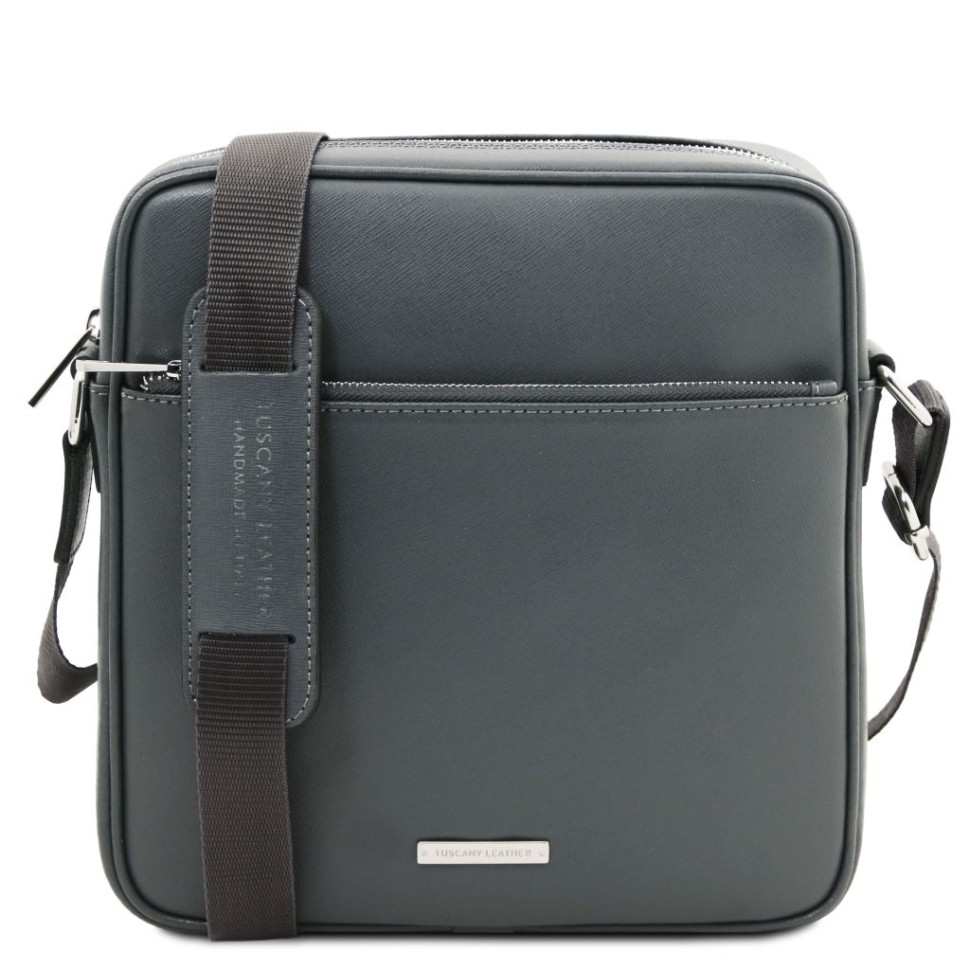 Luke Saffiano leather crossbody bag for men
